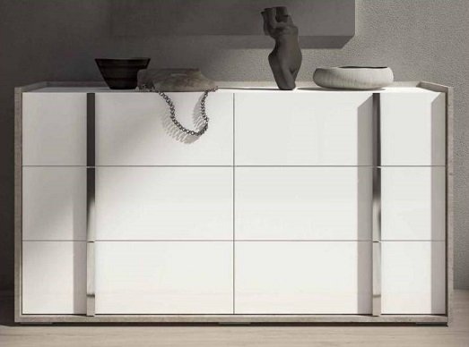 Комод TREVISO Grey (шесть ящиков)
